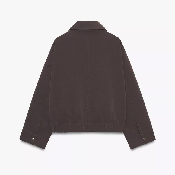 New Zara pocket jacket in brown - large - Picture 5 of 7